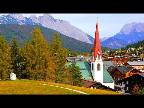 Seefeld, Tirol Austria - Walking tour 4k Ultra HD