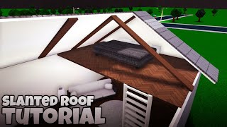 SLANTED ROOFS in Bloxburg!! An Even Easier Way!