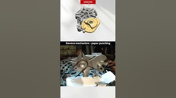 Paper punching machine by using Geneva Mechanism ✅ #caddesign #engineering #smallproject #machine