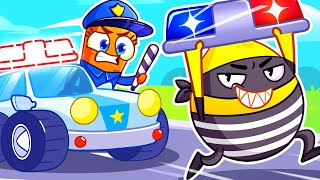 Police Girl Chases Smart Thief 😎 She Saved Me! 👮🏽🦸🏽‍♀️ | Kid Songs and Nursery Rhymes by VocaVoca 🥑