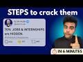 HIDDEN Jobs and Internships: How to find, apply and crack them TODAY