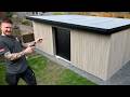 How i built my dream workshop garden room  cladding rubber roof and more