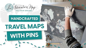 Making of Push Pin Travel Maps | Pin Adventure Map Workshop