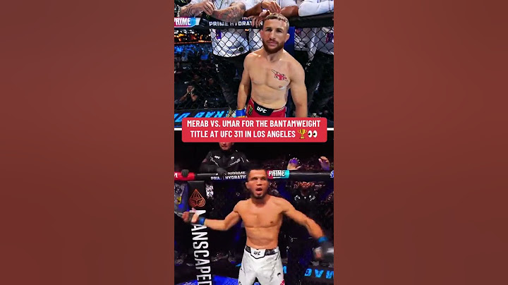 Merab vs. Umar for the bantamweight belt 👀 #UFC311