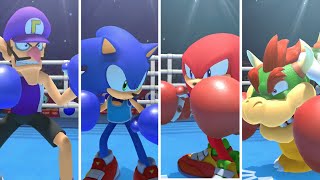 Mario & Sonic At The Olympic Games Tokyo 2020 Event Boxing - Sonic VS Knuckles & Waluigi VS Bowser