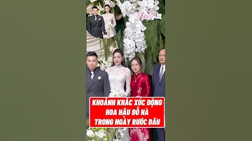 KHOẢNH KHẮC XÚC ĐỘNG CỦA CÔ DÂU DỖ HÀ TRƯỚC LÚC RƯỚC DÂU #doha #wedding #showbiz #hoaminzy #viral