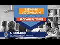 Learn joomla 4  power tips  usercss