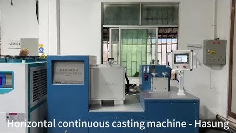Horizontal continuous casting machine for gold silver copper