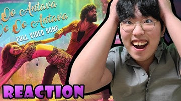 Korean Reacts To Oo Antava..Oo Oo Antava Full Video Song | Pushpa Songs |Allu Arjun, Rashmika |DSP