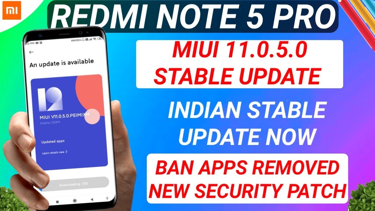 OFFICIAL INDIA - REDMI NOTE 5 PRO MIUI 11.0.5.0 OTA STABLE UPDATE ...