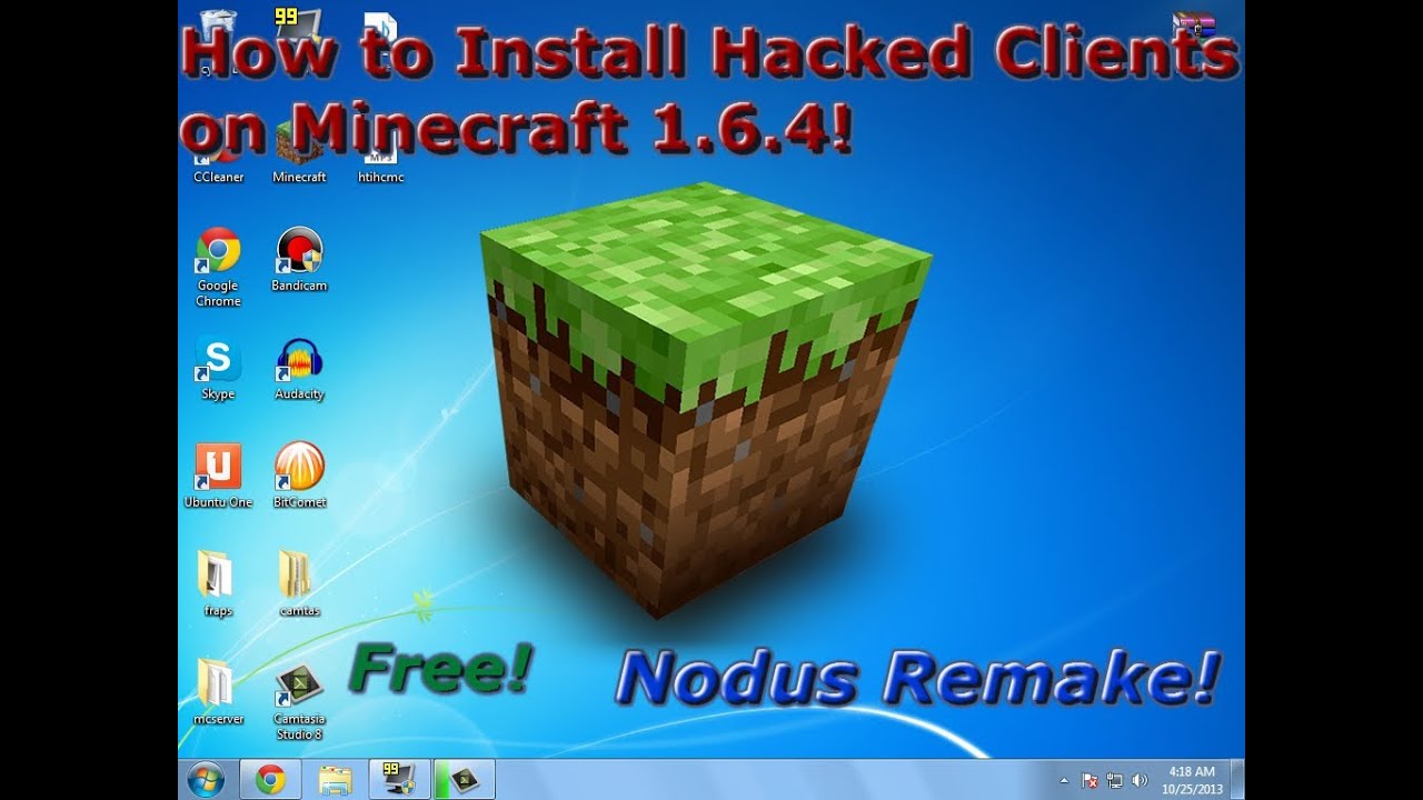 how to install minecraft hacked client