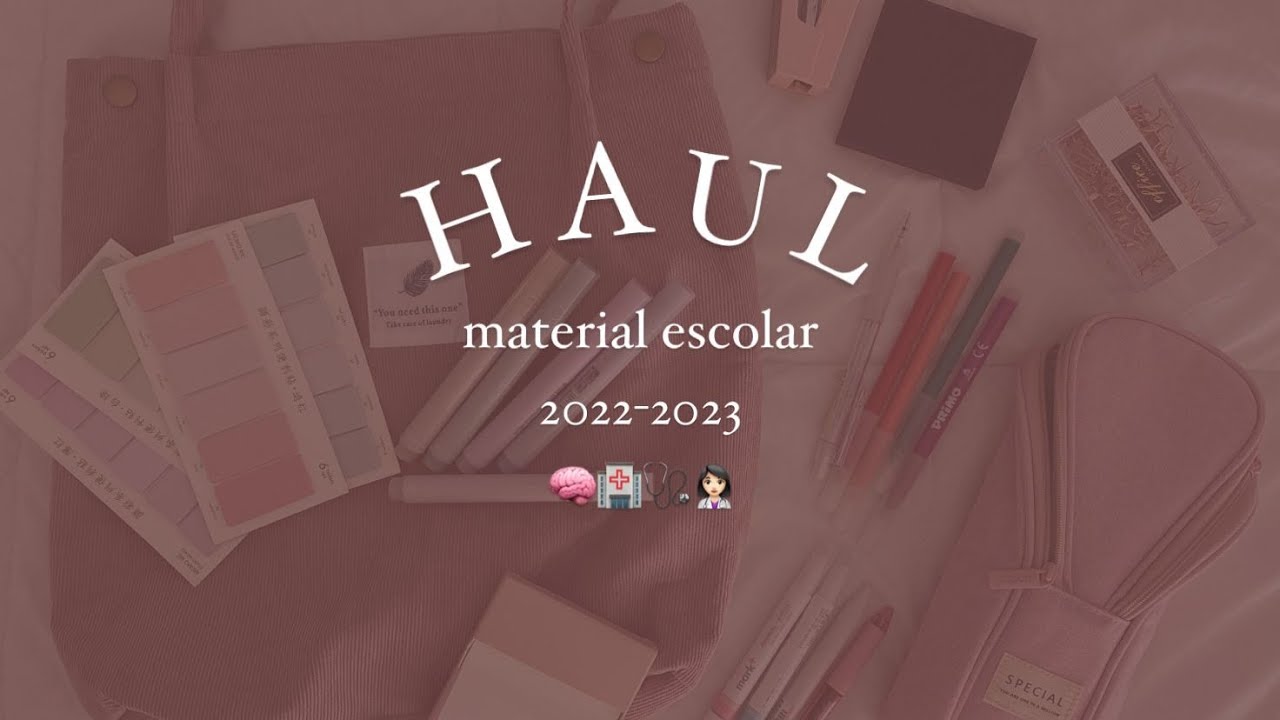 MATERIAL ESCOLAR AESTHETIC ♡ 