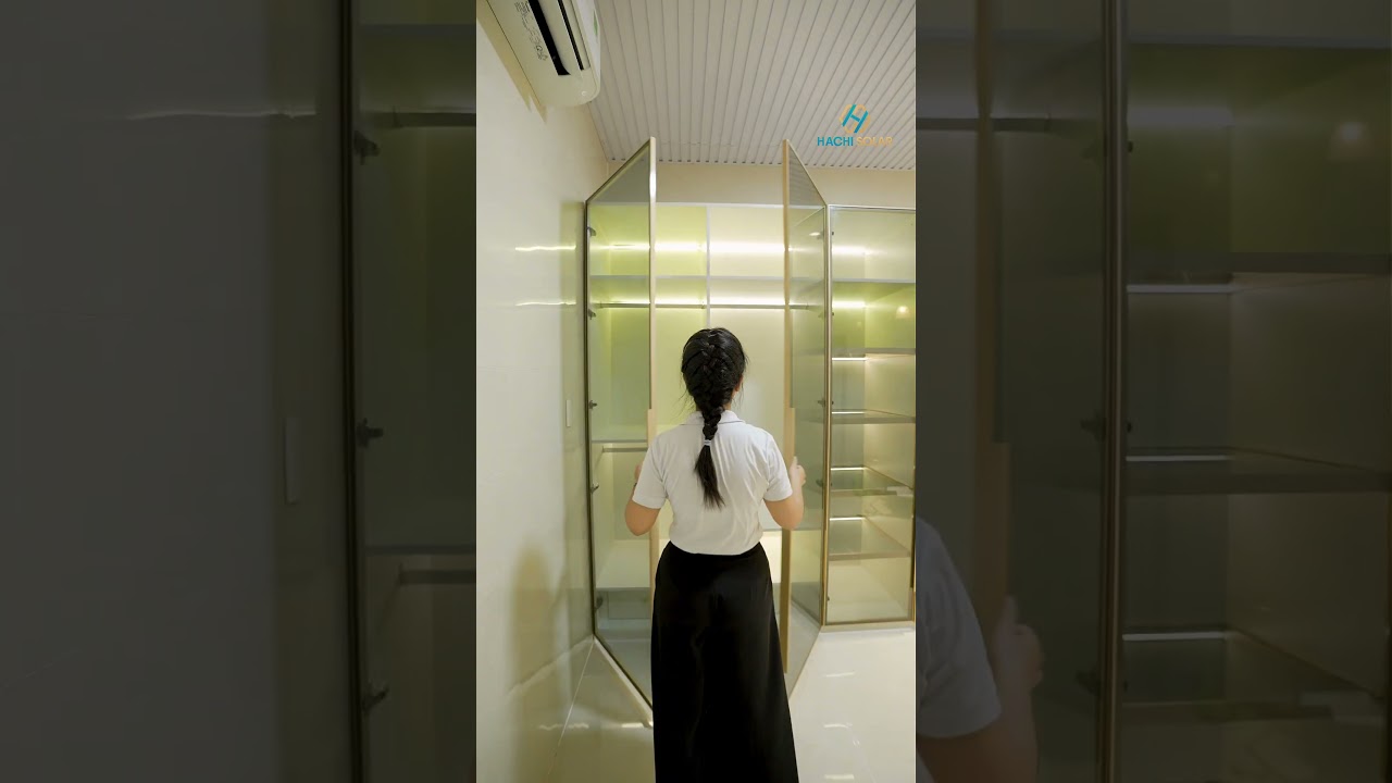 DỰ ÁN THỰC TẾ | BÀN GIAO TỦ QUẦN ÁO NHÔM CÁNH KÍNH