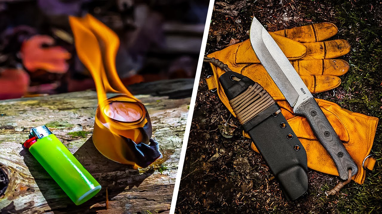 Solo Survival Bushcraft Camping Overnight! Bushcraft Kit and Gear! 