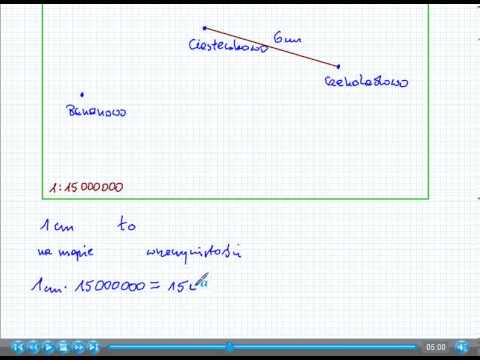 Skala na planach i mapach - Matematyka Szkoła Podstawowa i Gimnazjum