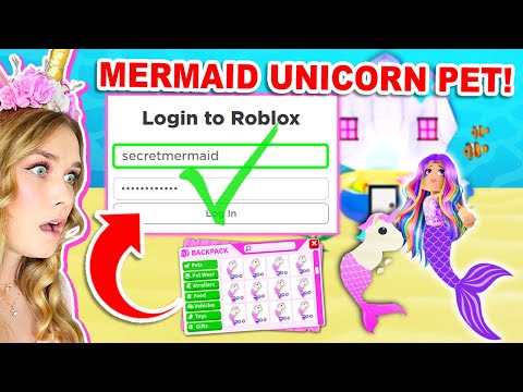 I Logged Into A *SECRET* MERMAID ACCOUNT In Adopt Me! (Roblox)