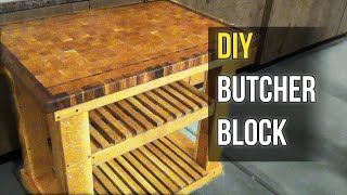 How I Built a Rolling Butcher Block Countertop Base (DIY Woodworking Project)