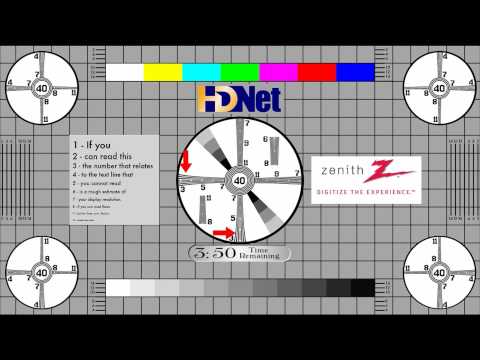 Testbild Testcard Test Pattern Widescreen | FunnyDog.TV