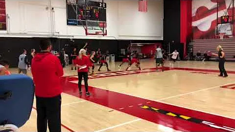 Maryland WBB scout team practice