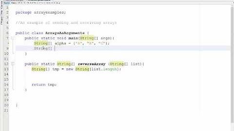 Returning Arrays From Methods