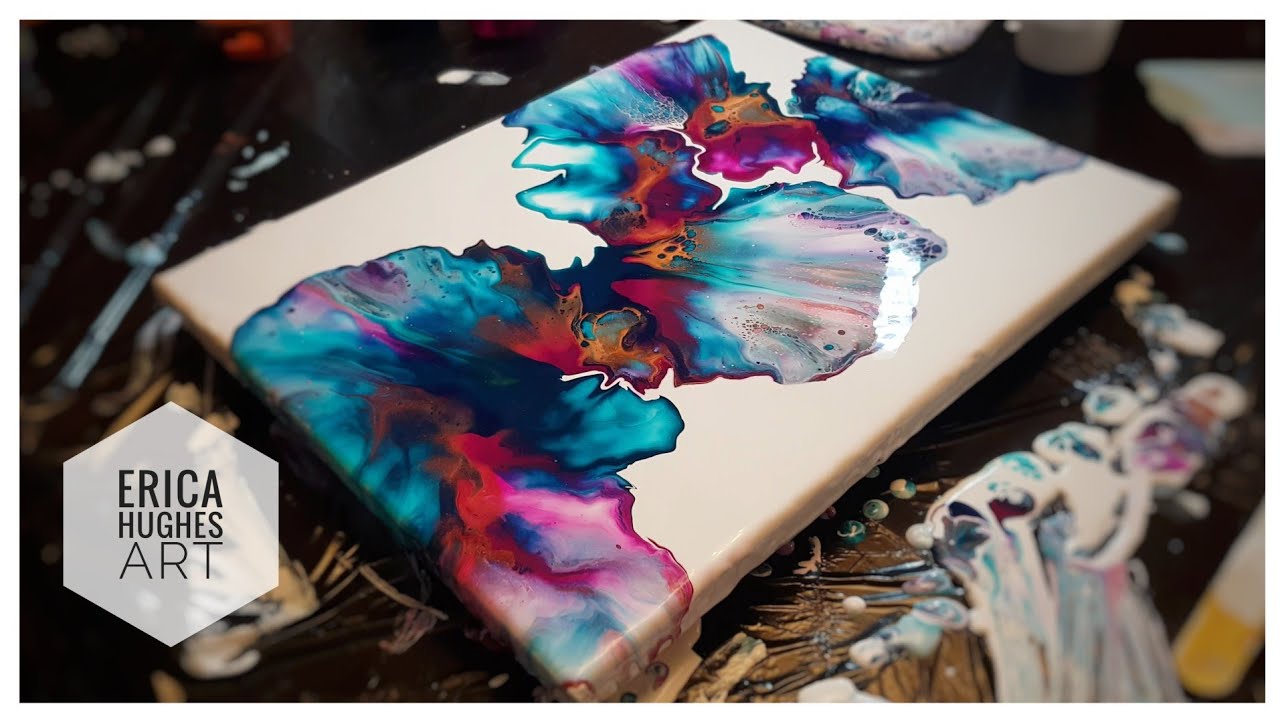 Paint and WATER Only 😲 Dutch Pour + Swipe?? MUST SEE Acrylic Pouring  Technique 