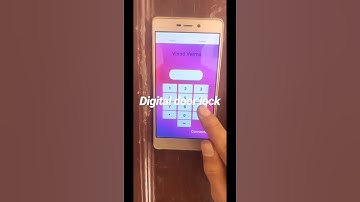 Digital touch screen lock ,Ai based system , Servo , arduino #Shorts