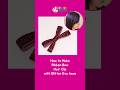 How to Make Ribbon Bow Hair Clip with Glitter Eva foam #Shorts