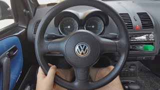 VW Lupo  How to remove the steering wheel and airbag