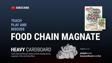 Food Chain Magnate w/Ketchup Expansion 4p Teaching, Play-through, & Round table by Heavy Cardboard