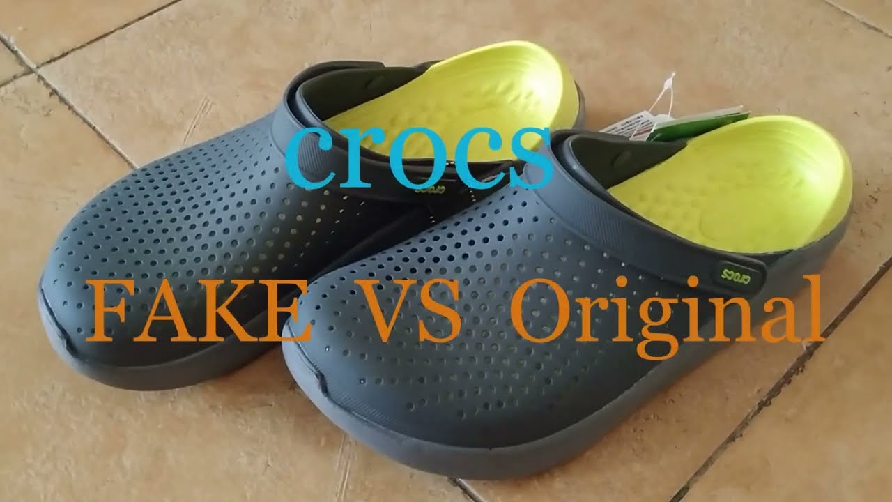 crocs: fake VS real and how you can examine tell the difference. - YouTube