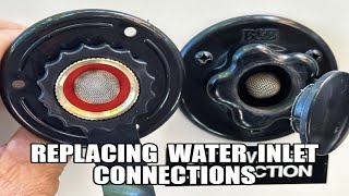 Replacing Failing RV Fresh & Black Water Inlet Valves & Removing the Vacuum Breaker
