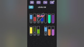 Water Sort Puzzle level 128#gameplay #gameandroid#subscribechannel