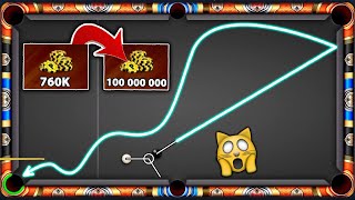 8 Ball Pool - From 760K Coins into 100M Coins - DUBAI to MUMBAI - GamingWithK