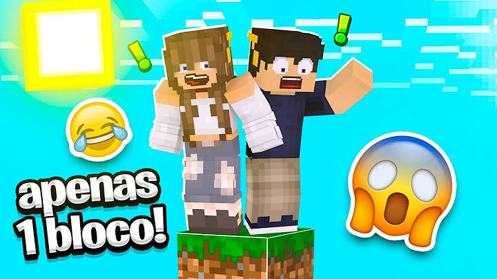 Minecraft, mas SÓ EXISTE apenas 1 BLOCO!!!