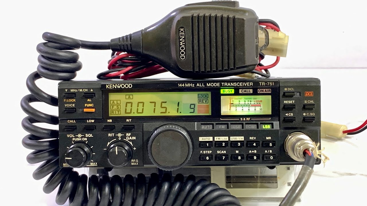 KENWOOD　TR-751D 25w ✨Kenwood TR-751D VHF 30W + DC + Mic Open✨ - YouTube
