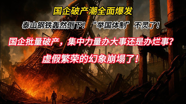 国企破产潮全面爆发，泰山钢铁轰然倒下！“举国体制”不灵了！国企批量破产，集中力量办大事还是办烂事？虚假繁荣的幻象崩塌了！