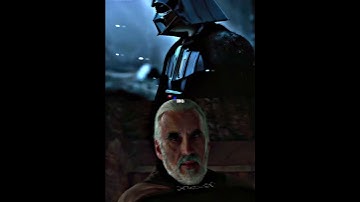 Darth Vader Vs Count Dooku #shorts #edit #starwars #darthvader #countdooku
