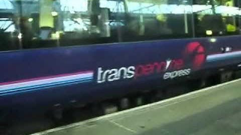 First Transpennine class 170306 departs Leeds Noisily