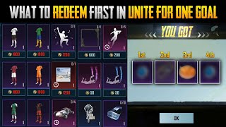 WHAT TO REDEEM IN UNITE FOR ONE GOAL EVENT IN PUBG MOBILE FIRST ? STEP BY STEP REDEEM | FREE REWARDS