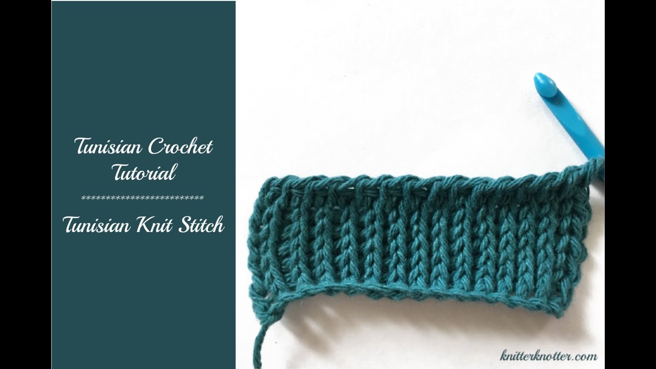 How to Crochet the Tunisian Crochet Knit Stitch - VIDEO TUTORIAL