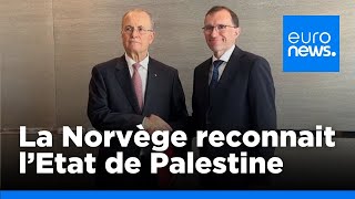 La Norvège a officiellement reconnu l'État de Palestine | euronews 🇫🇷