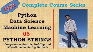 Python Strings Basic to Advance (Part 3) - #06 Complete Python Tutorial | Beginners Level Profile