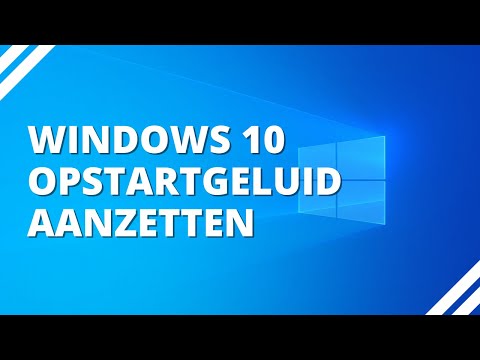 Video: Het Windows-opstartgeluid Wijzigen