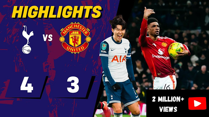HIGHLIGHTS: Tottenham vs Man United  | All goals | Carabao Cup | Quarter Final | Extended