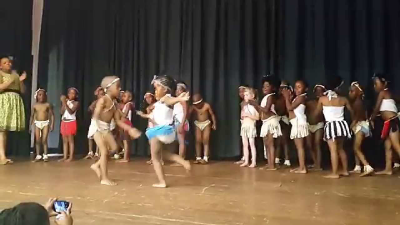 My daughter doing a traditional Tswana dance with her friends. - YouTube