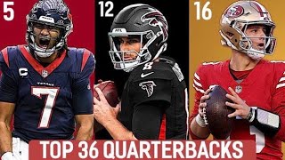 Top 36 NFL Quarterbacks | The Pump Fake