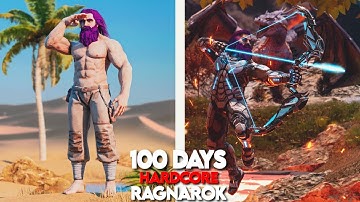 I Survived 100 Days of Hardcore Ark on Ragnarok... Here