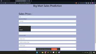 Big Mart Sales Prediction With Deployment