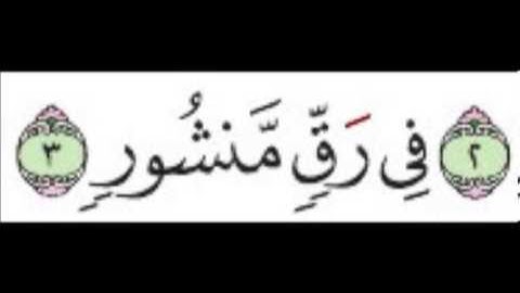 سورة الطور الآية 3