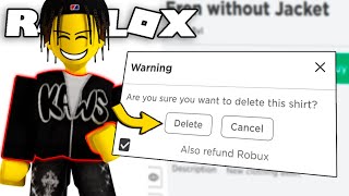 How To Delete Shirts AND GET ROBUX BACK (WORKING) - How To Get Robux Back From ITEMS in Roblox